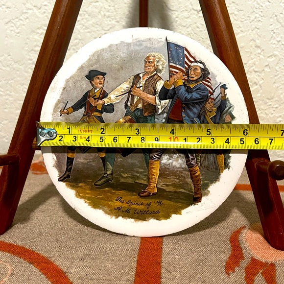 H & R Johnson Ceramic Tile Trivet 6” The Spirit of '76 Made In England Vintage - Picture 4 of 4